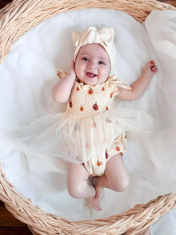 Pumpkin Muslin Bubble Tutu One Piece