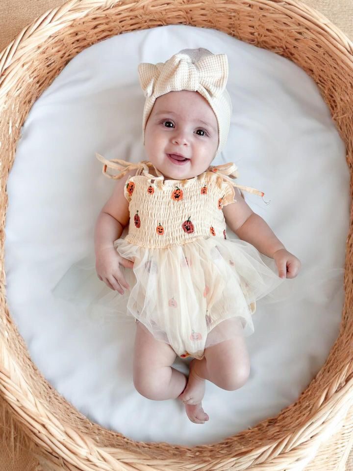 Pumpkin Muslin Bubble Tutu One Piece