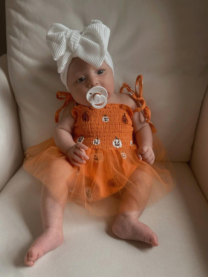 Pumpkin Muslin Bubble Tutu One Piece