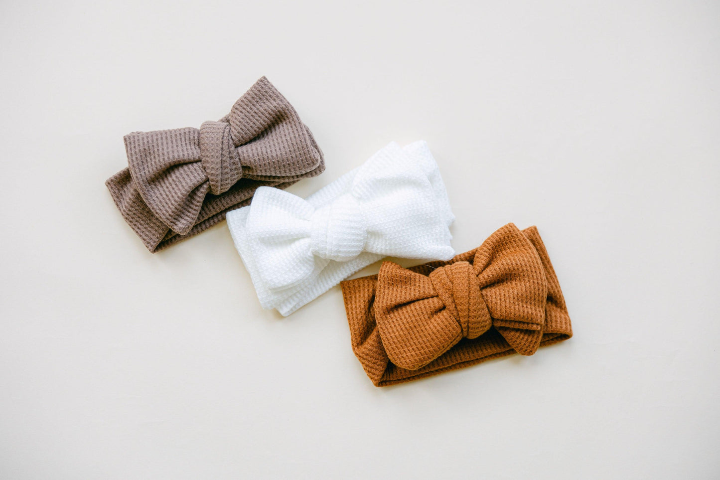 Waffle Knit Bow Headband - BellaBerryDesigns