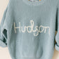 Custom Embroidered Chunky Knit Sweater