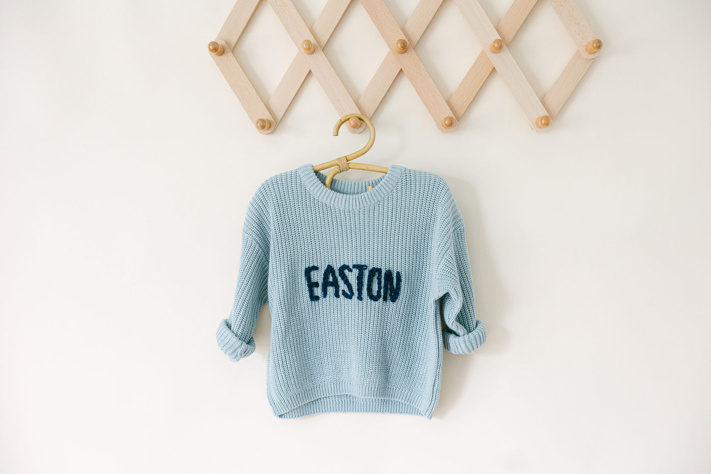 Custom Embroidered Chunky Knit Sweater