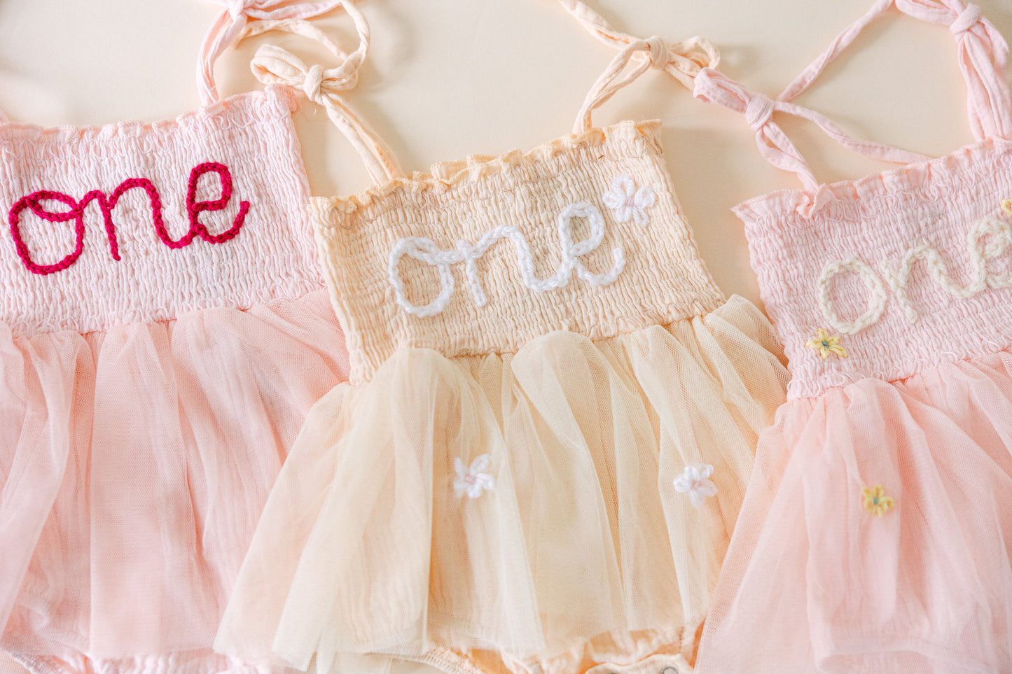 Custom Embroidered Tutu One Piece