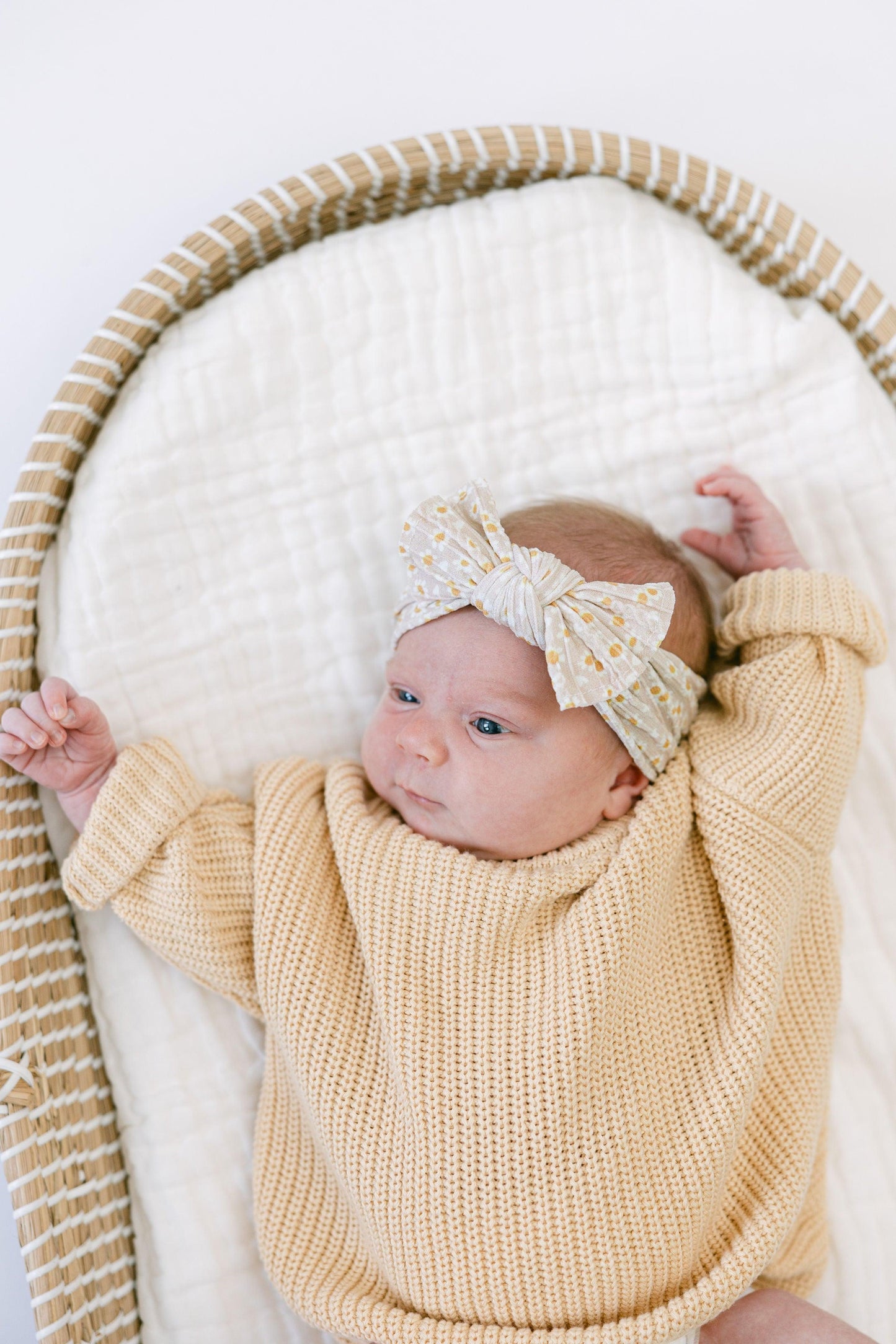 5 Piece Baby Girl Bow Headband Lot - BellaBerryDesigns