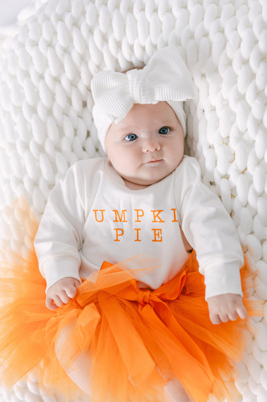 Pumpkin Pie Crewneck + Tulle Tutu