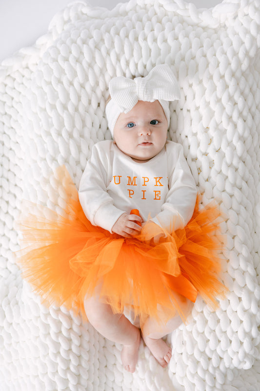 Pumpkin Pie Crewneck + Tulle Tutu