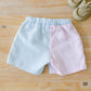 Color Block Seersucker Shorts - BellaBerryDesigns