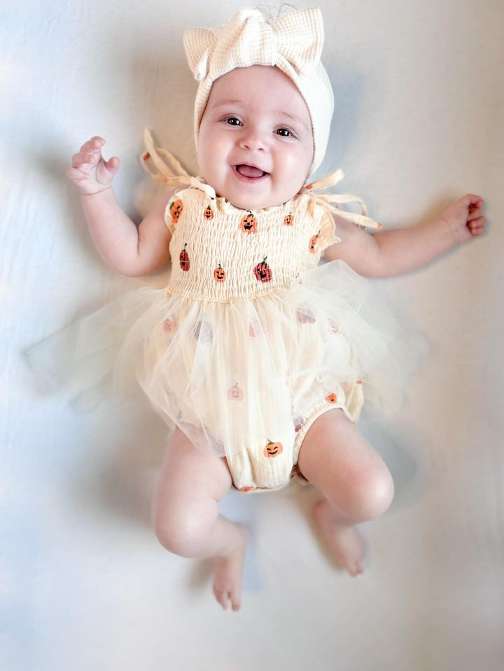 Pumpkin Muslin Bubble Tutu One Piece