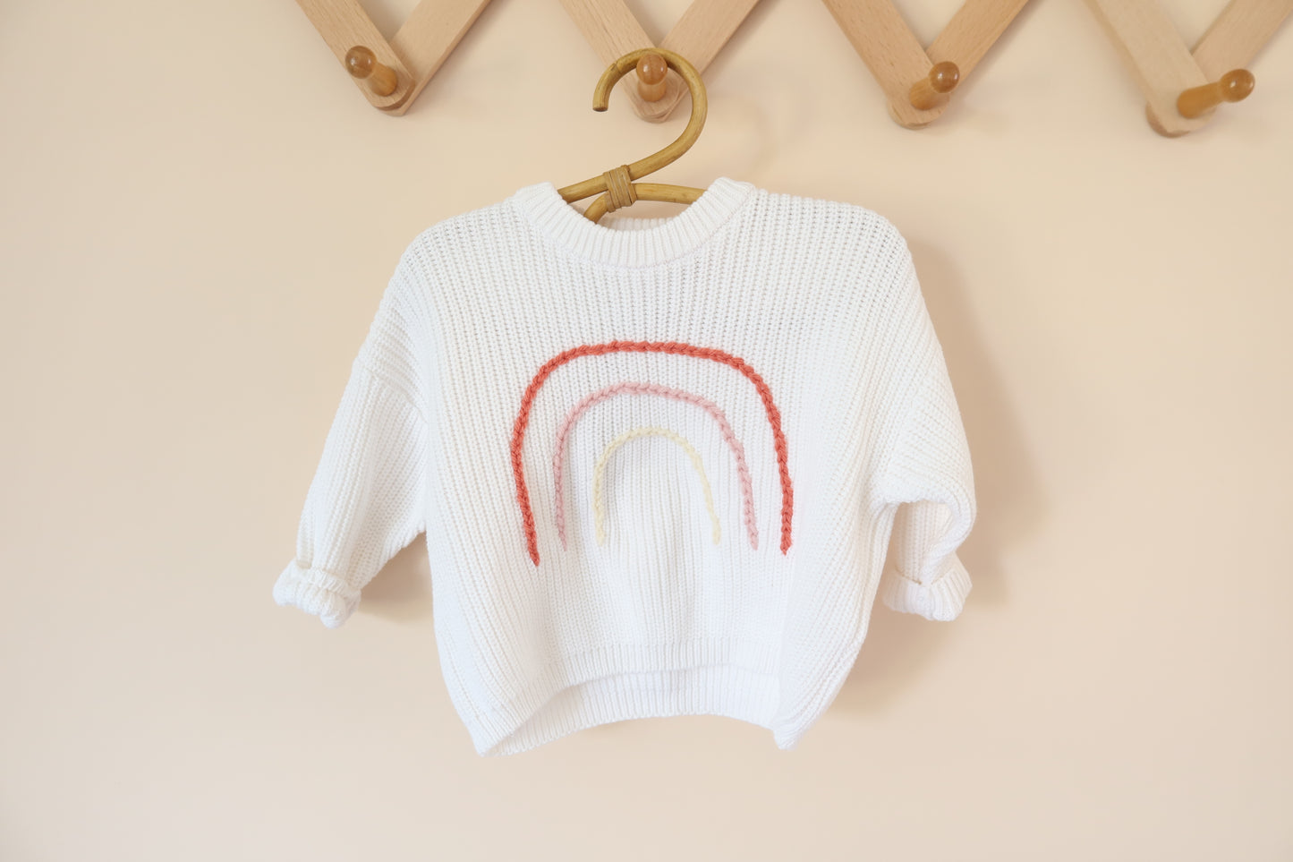 Custom Embroidered Chunky Knit Sweater