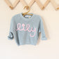 Custom Embroidered Chunky Knit Sweater