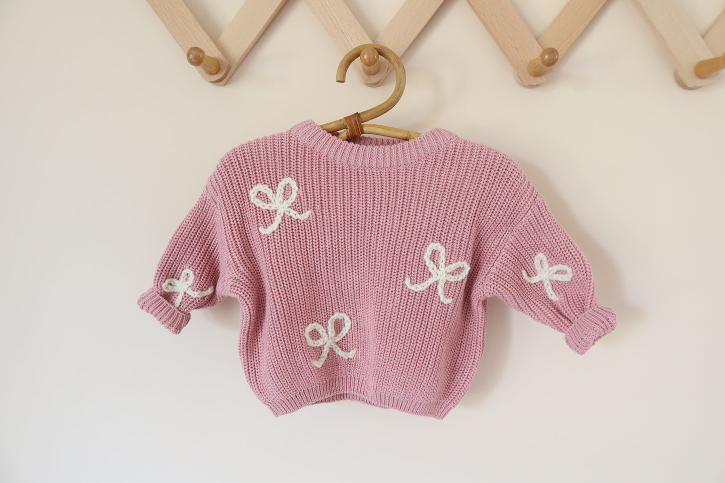 Custom Embroidered Chunky Knit Sweater