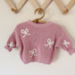 Custom Embroidered Chunky Knit Sweater