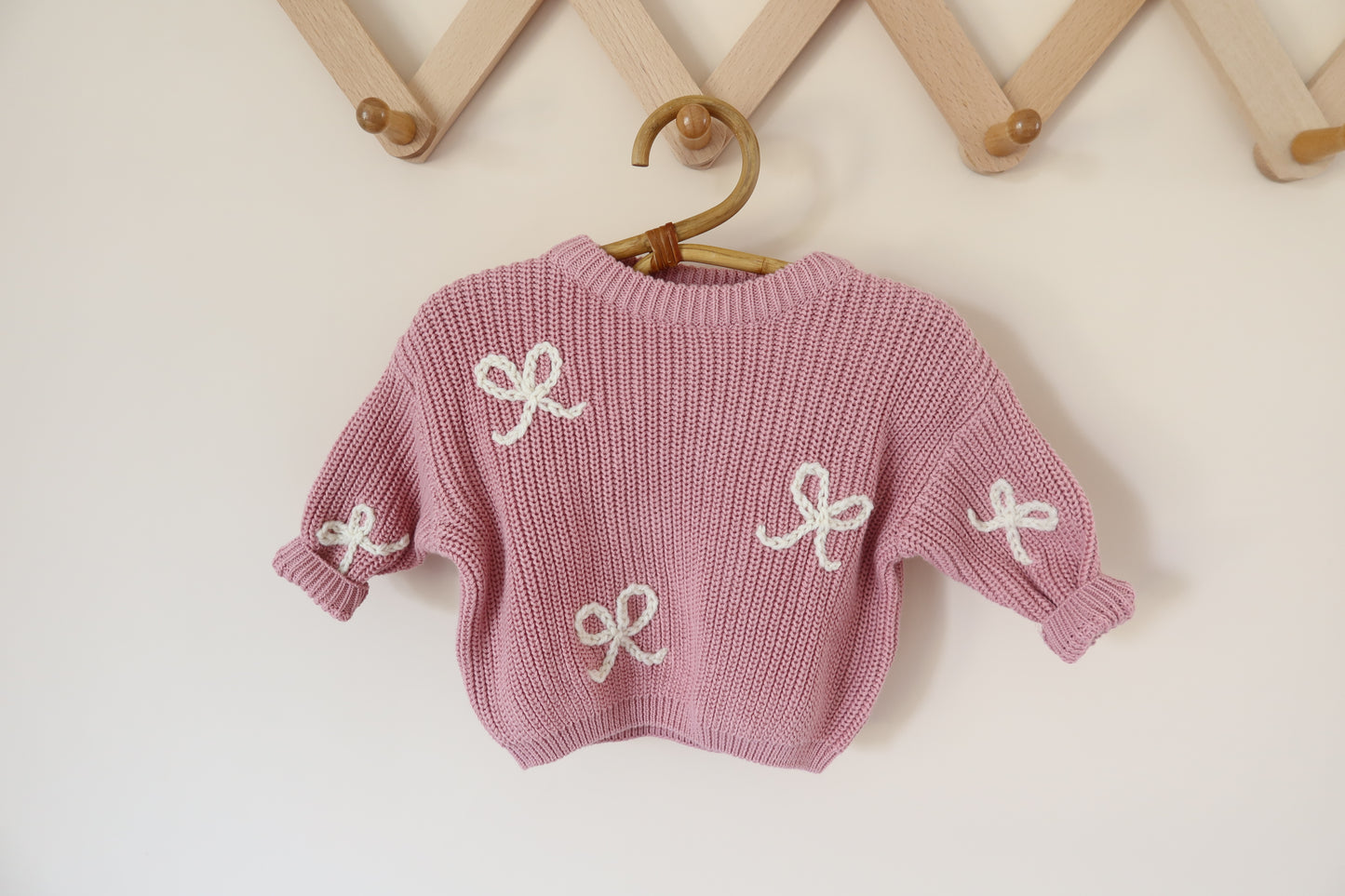 Custom Embroidered Chunky Knit Sweater