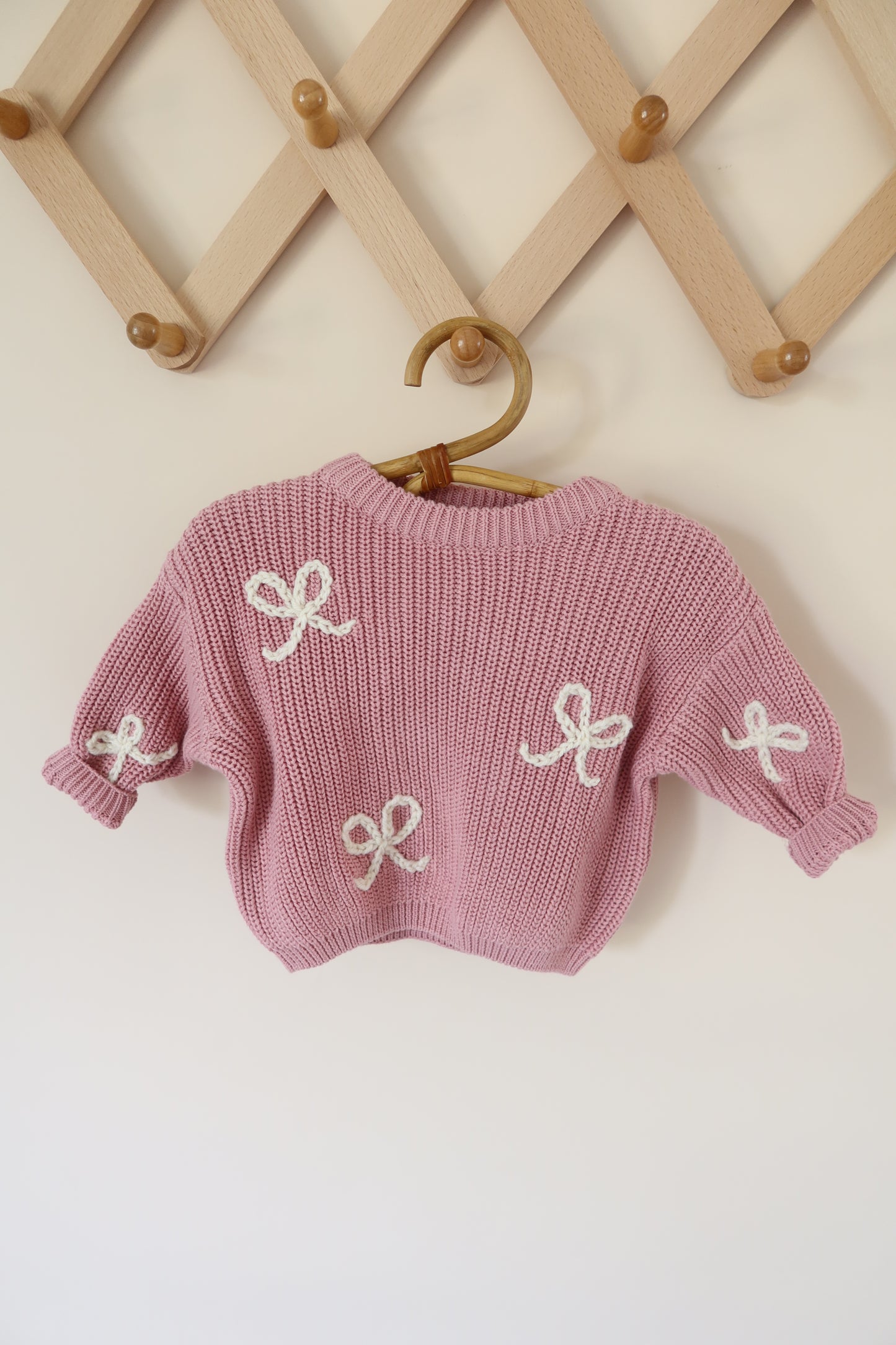 Custom Embroidered Chunky Knit Sweater