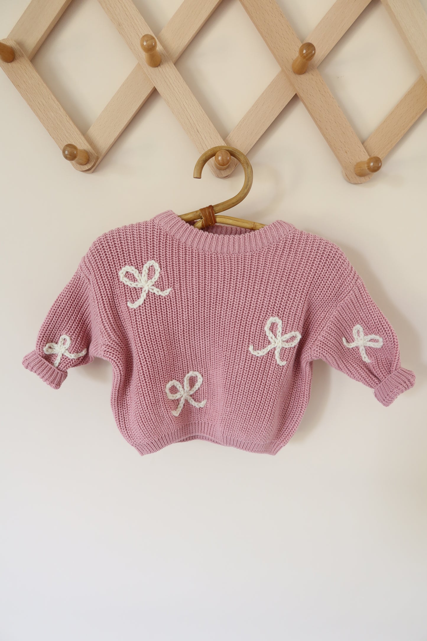 Custom Embroidered Chunky Knit Sweater