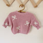 Custom Embroidered Chunky Knit Sweater