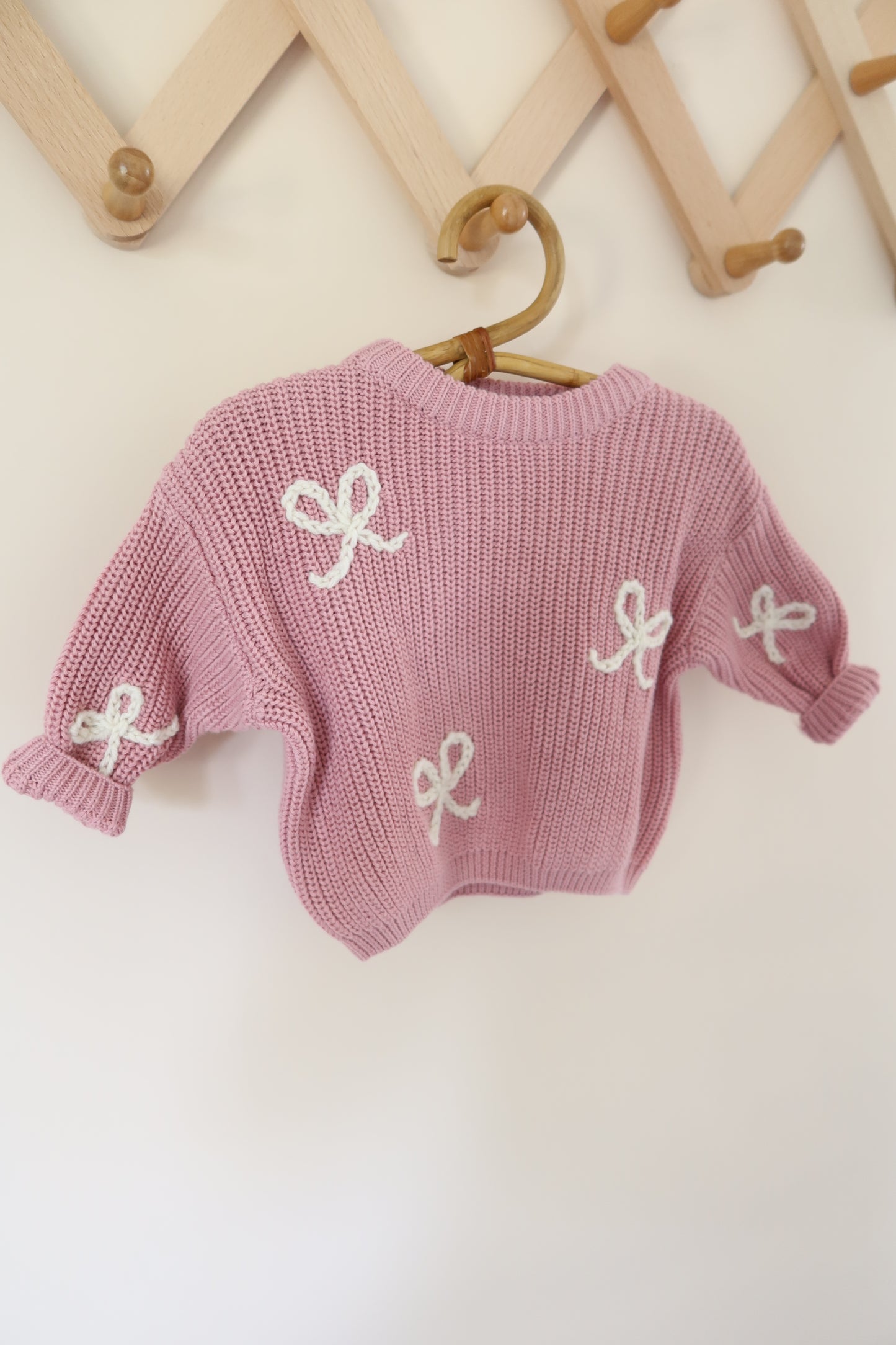 Custom Embroidered Chunky Knit Sweater