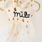 Custom Embroidered Pumpkin Muslin Bubble Tutu One Piece