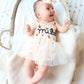 Custom Embroidered Pumpkin Muslin Bubble Tutu One Piece