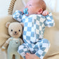 Organic Cotton Checkered Romper