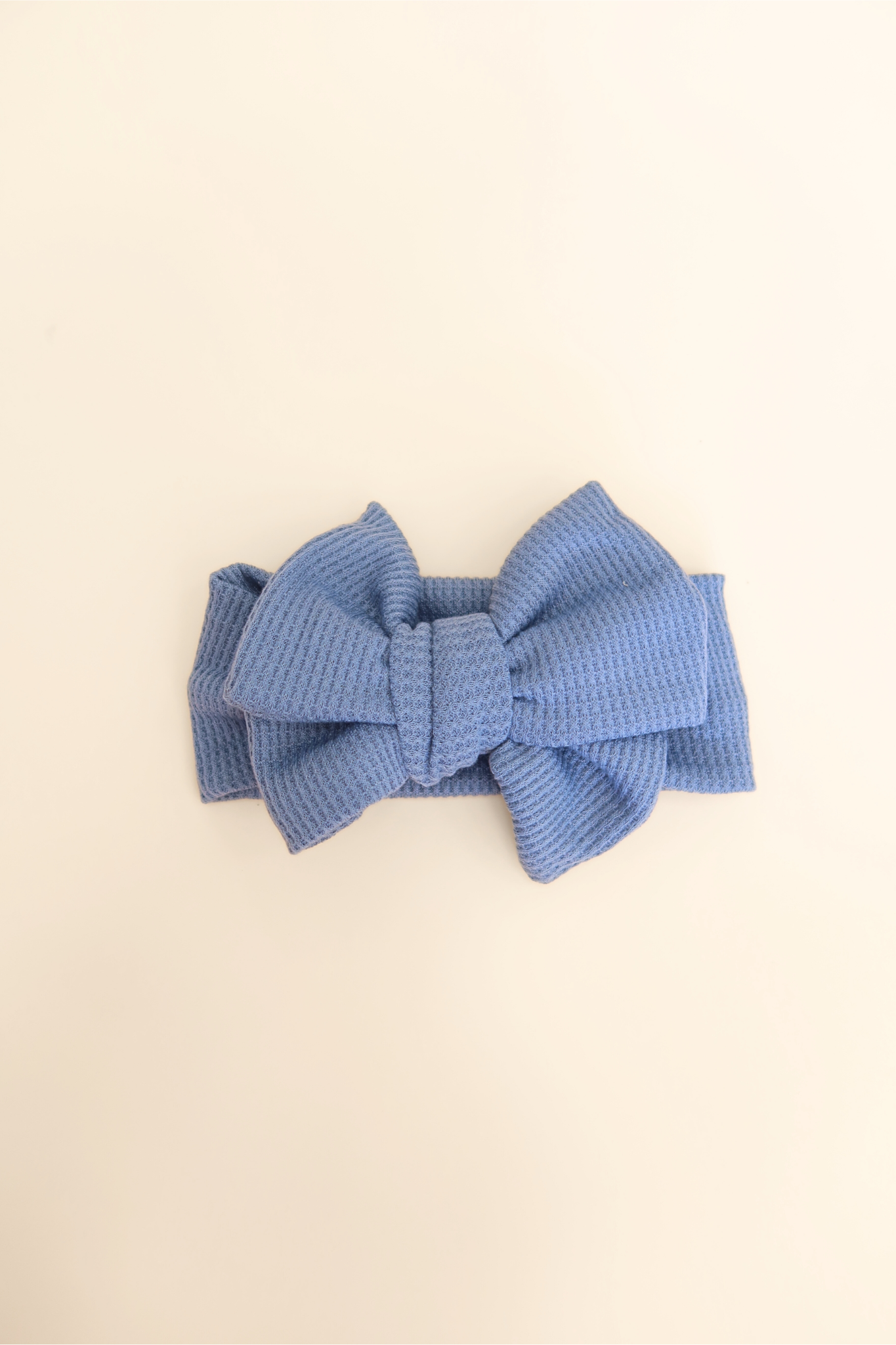 Waffle Knit Bow Headband