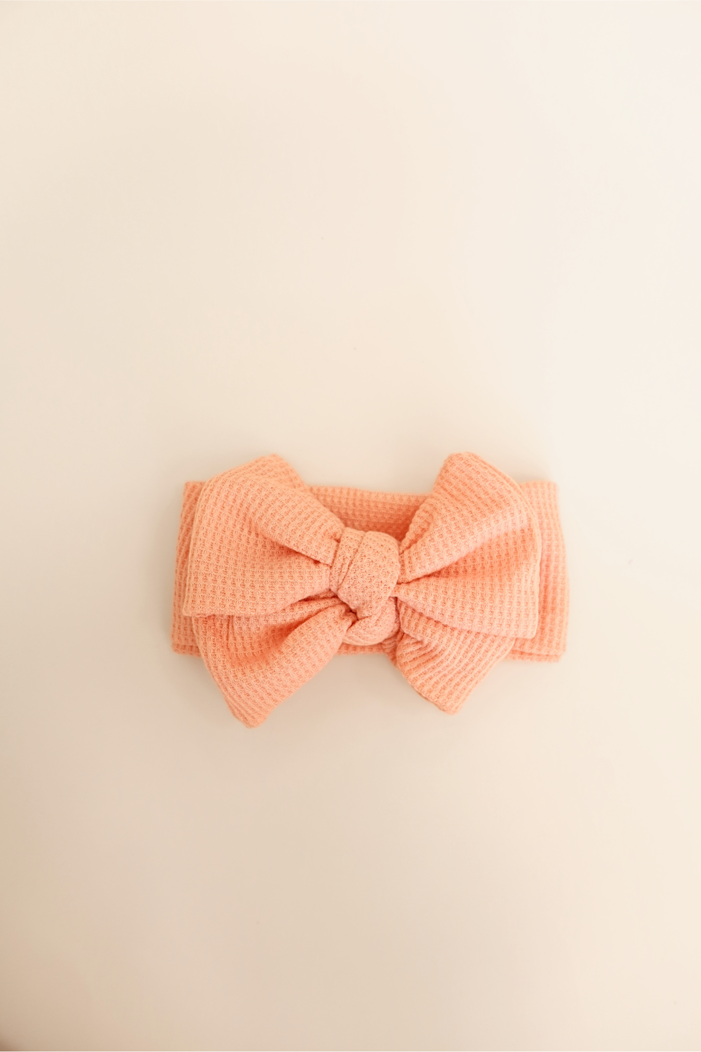 Waffle Knit Bow Headband