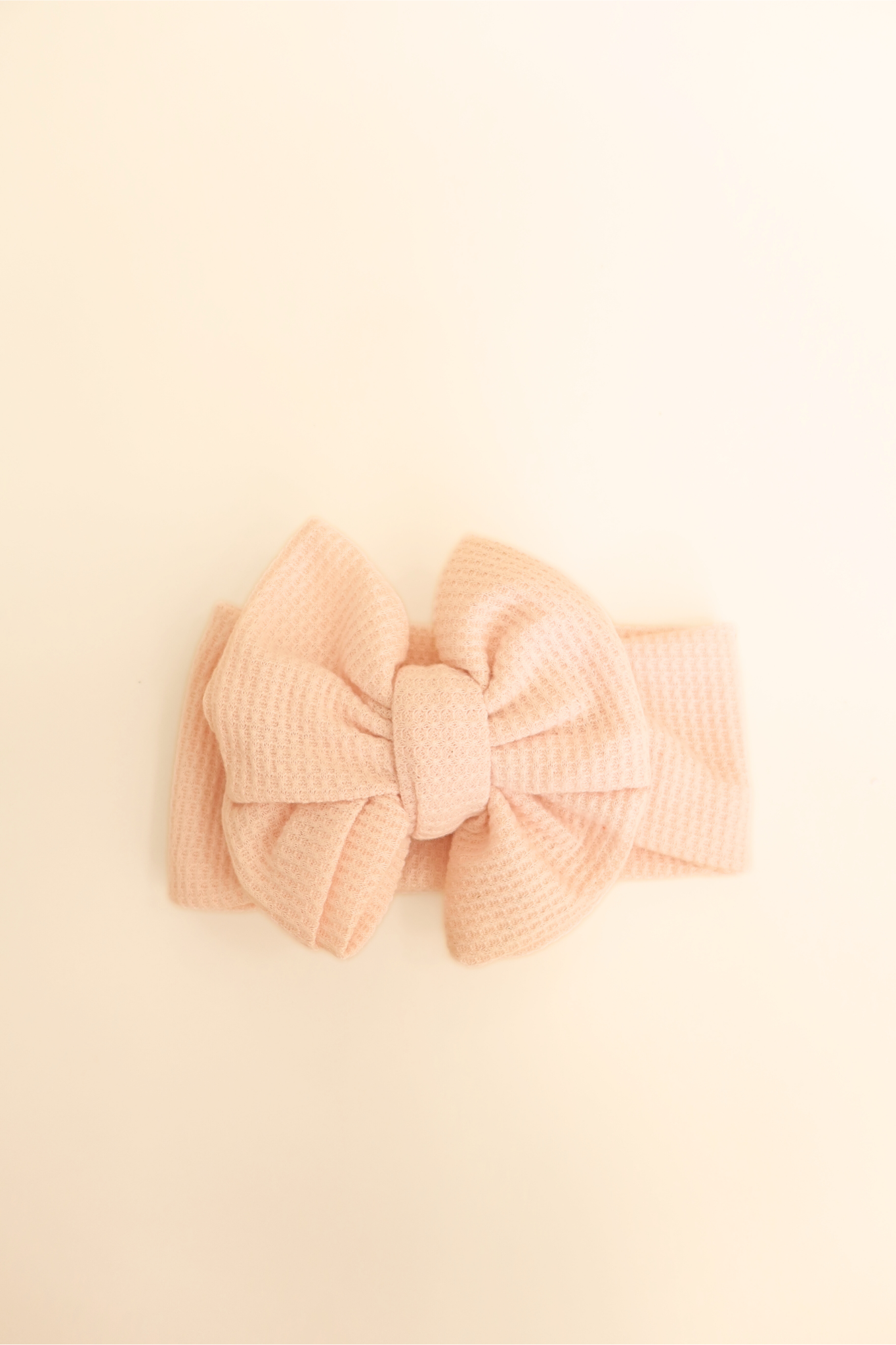 Waffle Knit Bow Headband