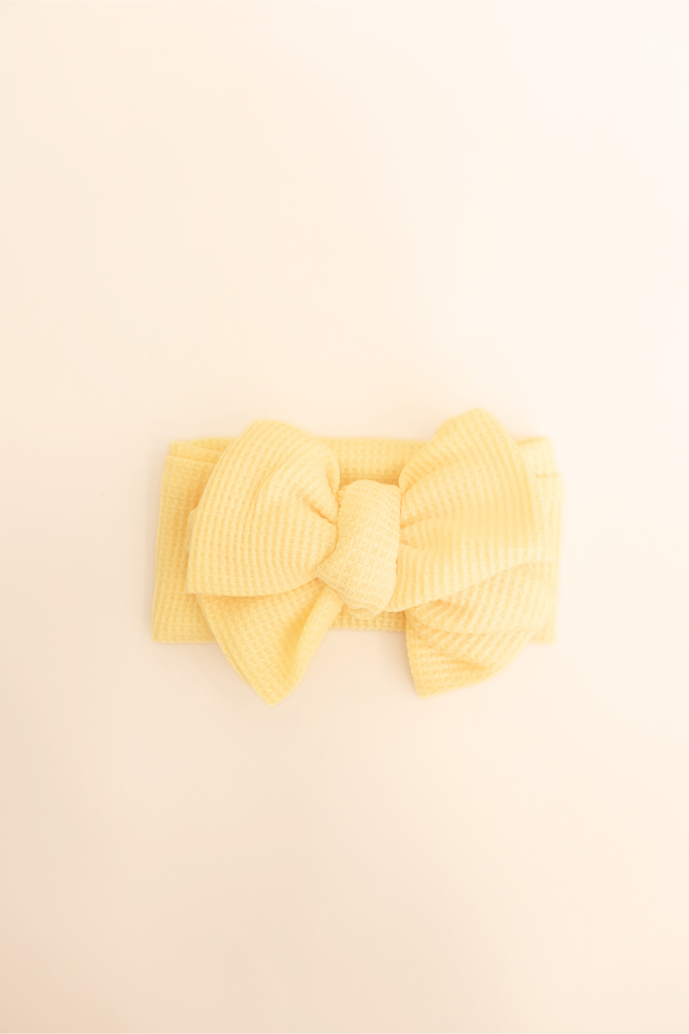 Waffle Knit Bow Headband