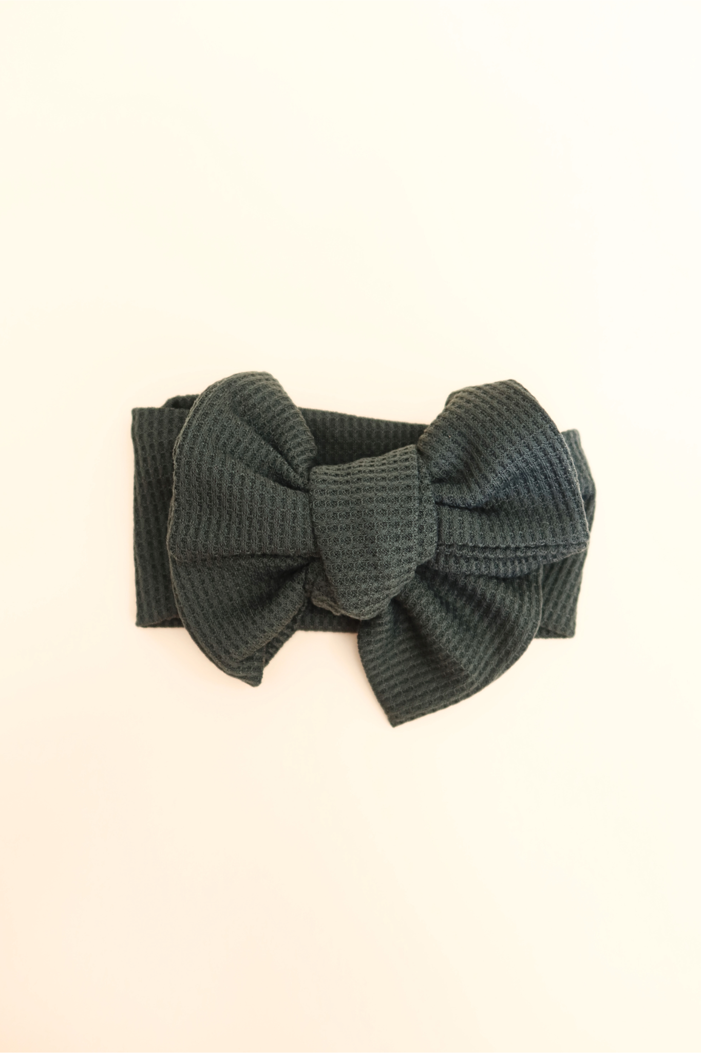 Waffle Knit Bow Headband