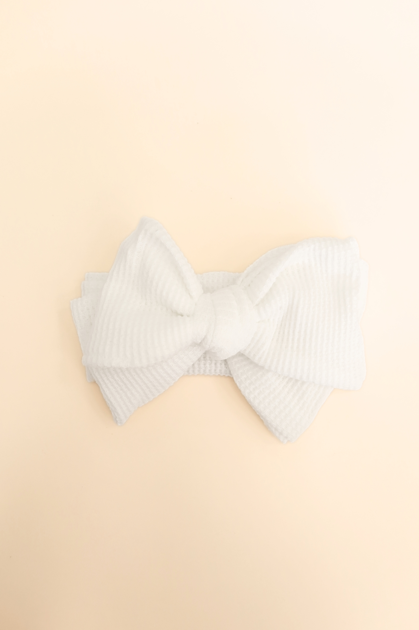 Waffle Knit Bow Headband