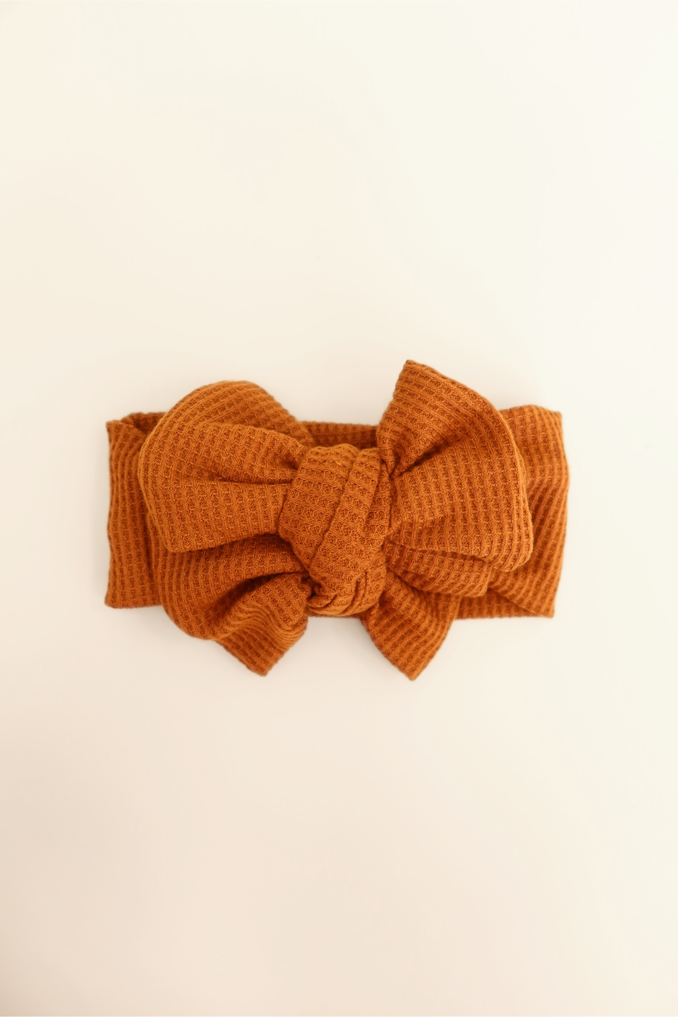 Waffle Knit Bow Headband