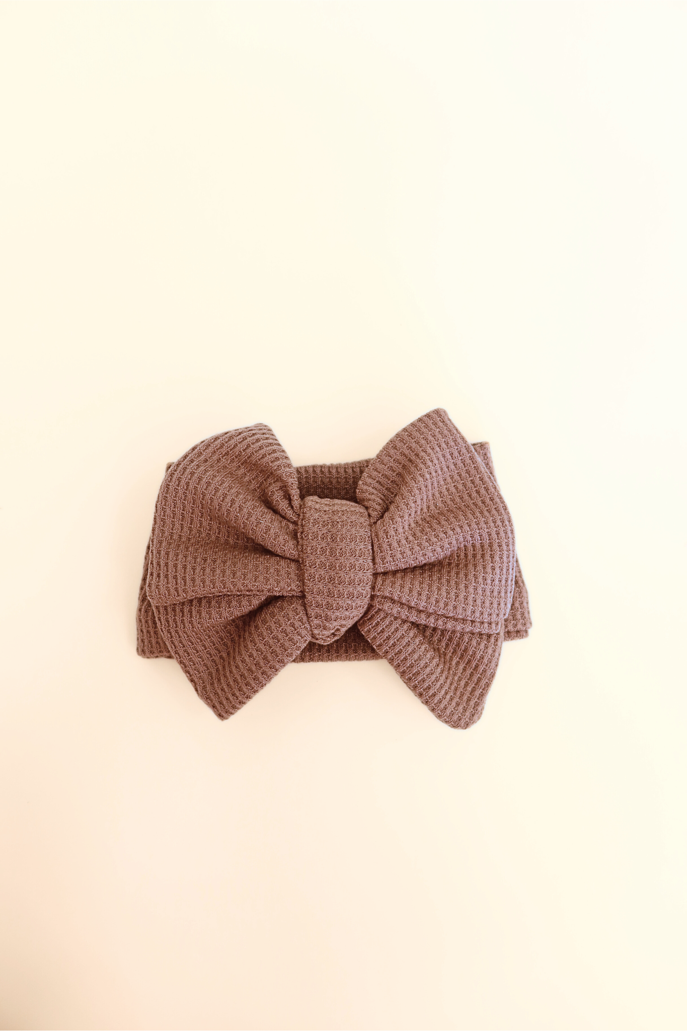 Waffle Knit Bow Headband