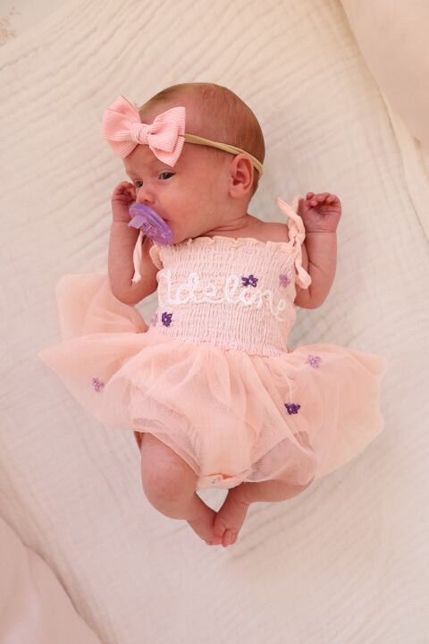 Custom Embroidered Tutu One Piece