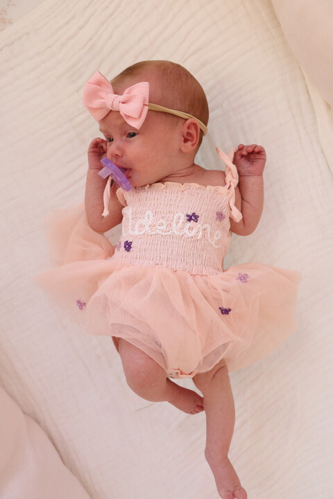 Custom Embroidered Tutu One Piece