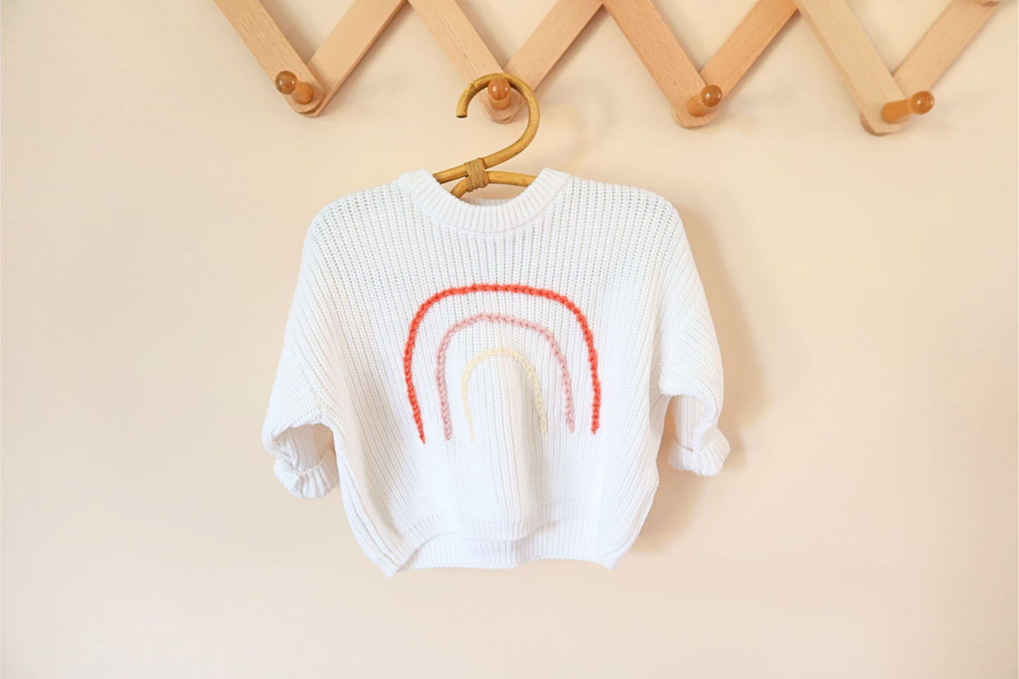 Custom Embroidered Chunky Knit Sweater