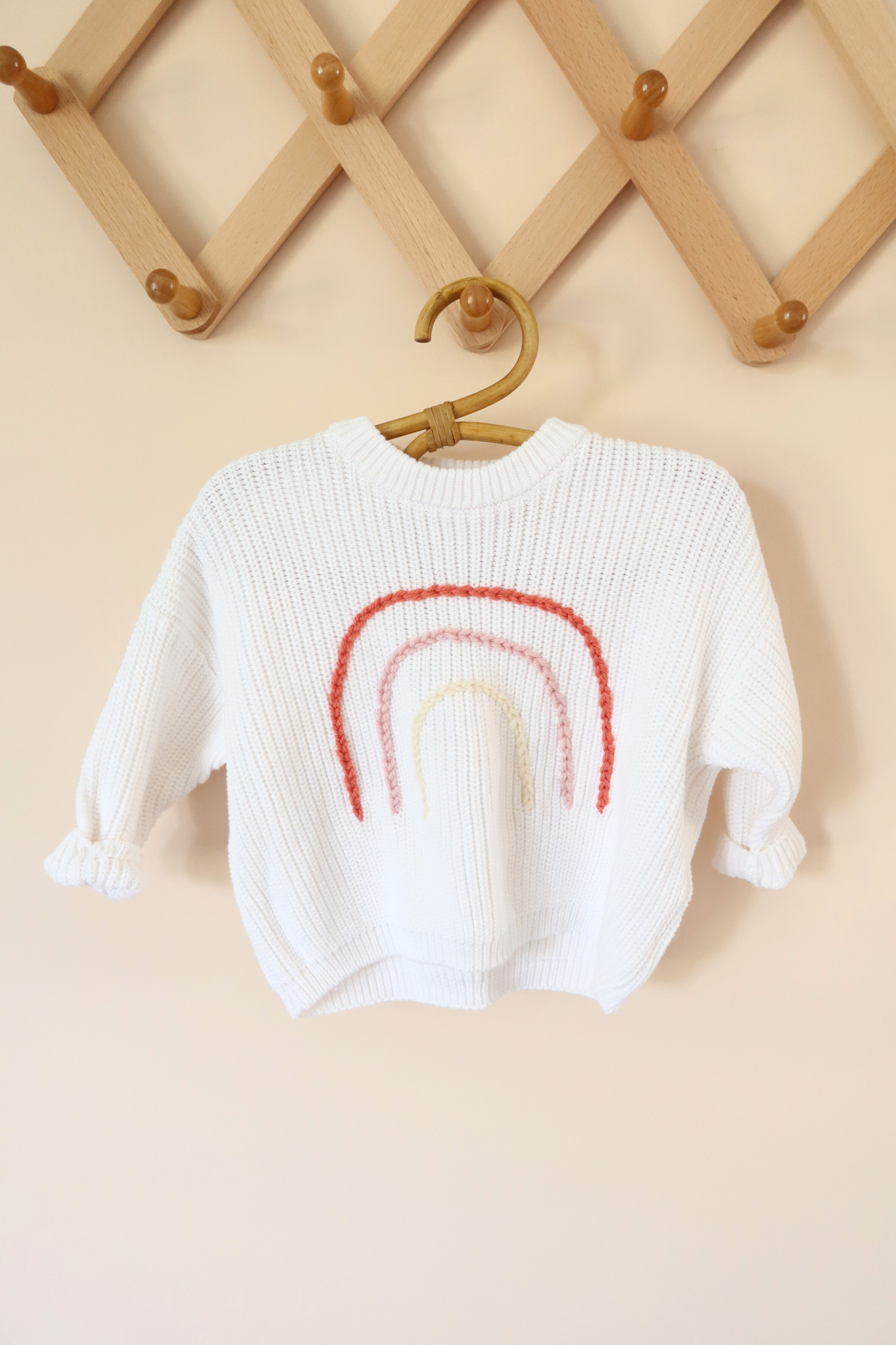 Custom Embroidered Chunky Knit Sweater