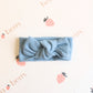 Organic Cotton Waffle Knit Bow + Hat