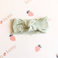 Organic Cotton Waffle Knit Bow + Hat