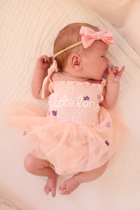 Custom Embroidered Tutu One Piece