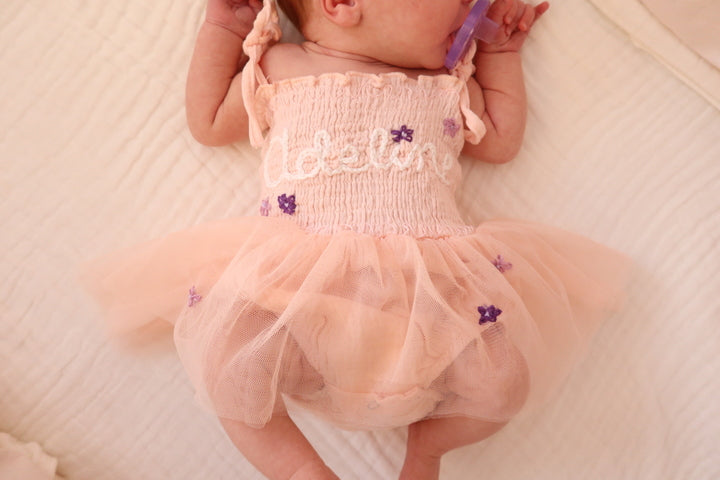 Custom Embroidered Tutu One Piece