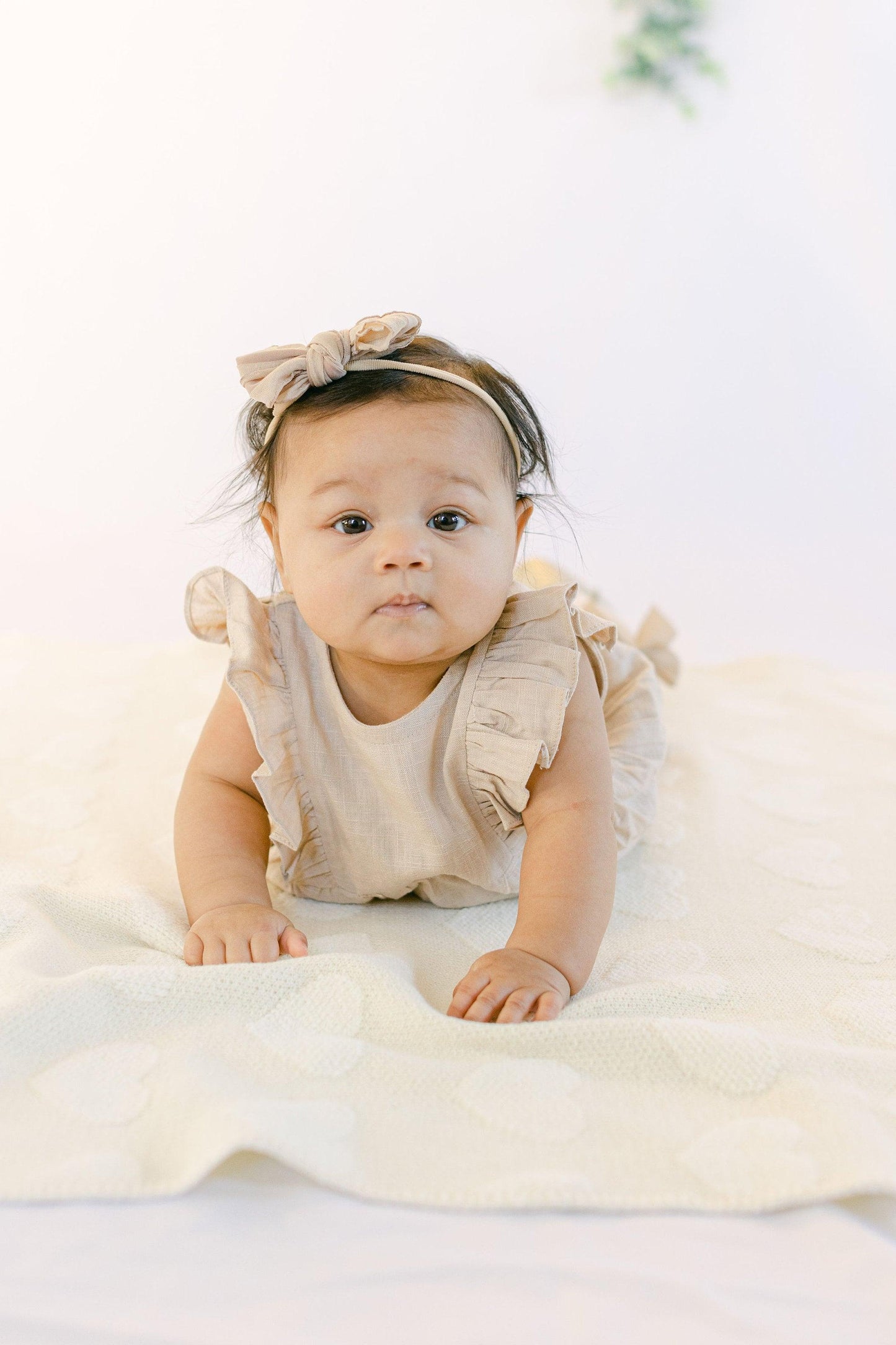 Linen Bubble Romper - BellaBerryDesigns