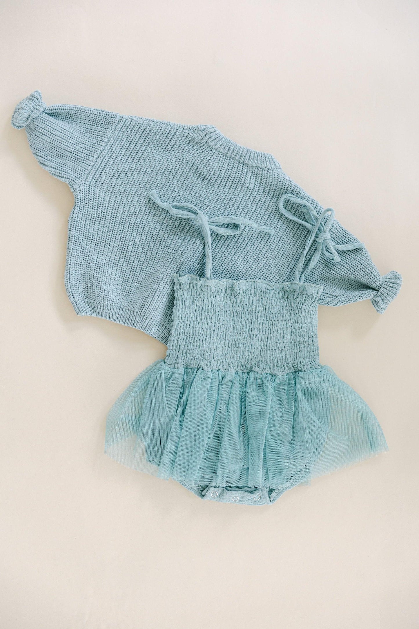 Baby Girl 2 Piece Bubble Tutu and Sweater Outfit | Baby Girl Tutu Onesie and Sweater | 2 Piece Summer to Fall Outfit for Baby Girls